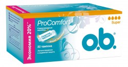 Тампоны o.b. прокомфорт супер 32 шт.
