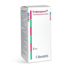 Софрадекс капли глазн. и уш. 5 мл 1 шт.