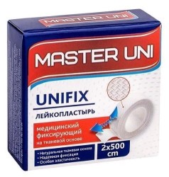 Лейкопластырь Master Uni Юнификс на тканевой основе р. 2смх500см 1 шт.