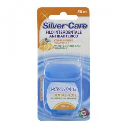 Зубная нить (флосс) Silver Care плоский вкус апельсина