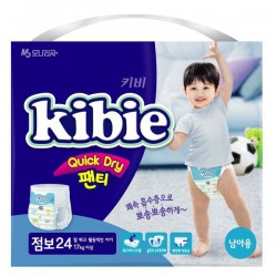 Подгузники-трусики для мальчиков 24 шт. Kibie Квик Драй 17+ кг