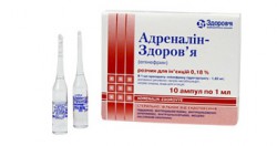 Адреналин-Здоровье р-р д/ин. 0.18% 1 мл 10 шт.