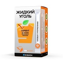 Жидкий уголь с пектином, гель д/приема внутрь 10 мл №9 стики