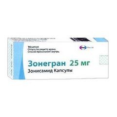 Зонегран капс. 25 мг 14 шт.