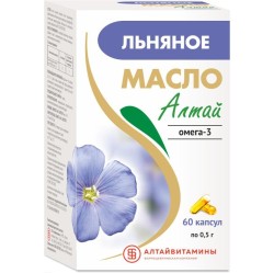 Масло льняное, Алтай капс. 0.5 г №60 омега-3