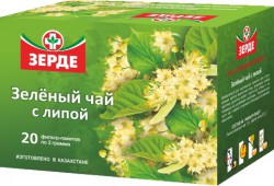 Зеленый чай с липой 20 шт. ф/пак. 2 г