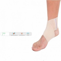 Бандаж для голеностопного сустава Elastikum повязка для фиксации разъемная эластичная р. M 2 шт.