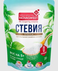 Заменитель сахара 200 г Novasweet стевия