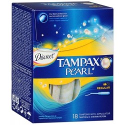 Тампоны, Tampax (Тампакс) №18 Дискрит Перл регуляр с аппликатором