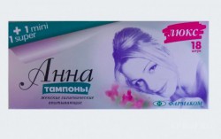 Тампоны Анна люкс + мини + супер 18 + 1 + 1 шт.