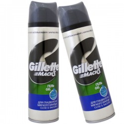 Гель для бритья Gillette мак 3 Клоуз энд смус для гладкого и мягкого бритья 200 мл