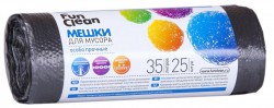 Мешки для мусора, Fun Clean (Фан Клин) №25 особопрочные 35 л 12 мкм в пакете голубые