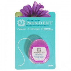 Зубная нить (флосс) PresiDent антибактериальная
