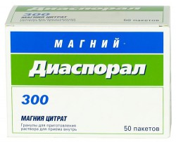 Магний-Диаспорал 300 гран. д/р-ра д/приема внутрь 295.7 мг / 5 г 50 шт.